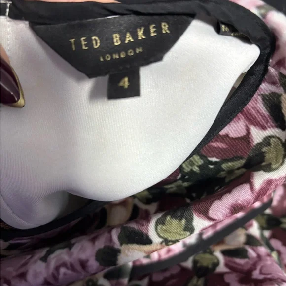 Ted Baker Pink and Purple Floral Dress - Picture 3 of 8